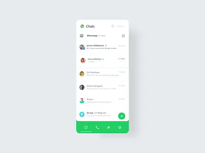 WhatsApp redesign adobexd app branding creative illustration minimal mobile app design smarthome ui ux
