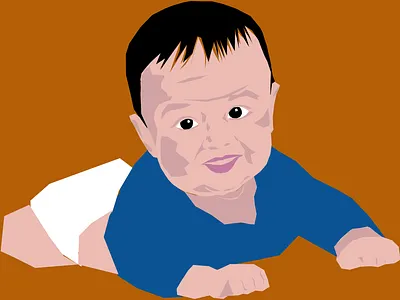 Gundu illustration vector