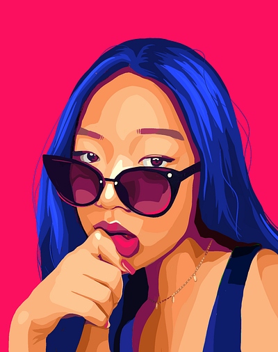 Women Support Women abstract art abstract design colorful art eye girl illustration graphicdesign hair hairstyle illustration popart portrait portrait art portrait illustration selfie sunglasses