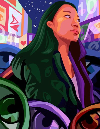 Social Media abstract art abstract design color colorful colorful art colorful illustration conceptual art creative creative design creativeart design eyes girl illustration illustration money new york numbers popart portrait
