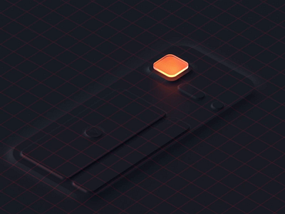 Storemaven 02 3d animation augmented design gif grid mobile motion motion design orange ui uidesign vector