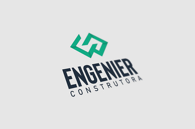 Logo Engenier Construtora identidade de marca identidade visual identity branding logodesign logotype