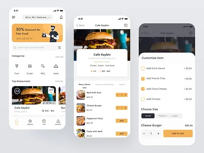 Project: Foodly app app concept app ui design case study delivery app design food and drink food app food app design food delivery application food illustration imran ios app ux