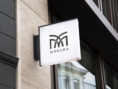 Mosada Hanging Logo Design brand brand design brand identity branding branding design design lettering logo logo design logodesign logos logotype monogram monogram design monogram letter mark monogram logo