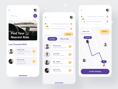 Ride Share App app app design clean design ios app ios app design mobile mobile app mobile design mobile ui popular design popular shot ride rideshare ridesharing trending design twinkle ui uidesign ux