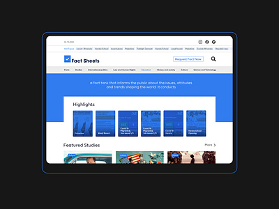 Ui for Fact Sheets website fact news ui ui design web design website website design