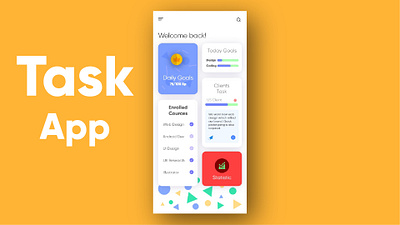 Task App android app app illustration ui ux web