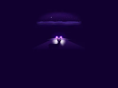 Deer in Headlights design illustration vector