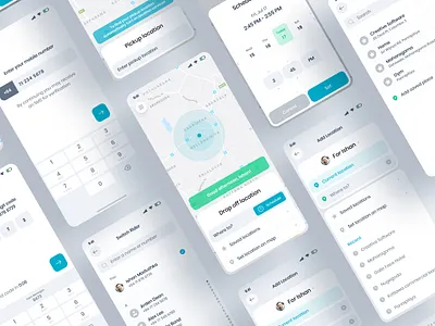 Taxi Booking App - iOS concept inspiration ios mobile app mockup taxi taxi app taxi booking app uber uber design ui user interface userinterface ux