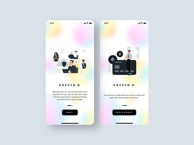 E-Wallet App - User Onboarding Process app banking app dribbble ewallet ios sketch ui design ux design visual design