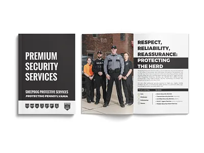 Sheepdog Protective Services design icon photography print ad web