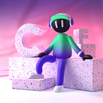 CF character cinema 4d design illustration