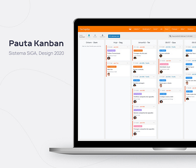 Pauta Kanban - Sistema SiGA advertising agency calendar cards cleaning design agency kanban marketing agency project management publicity agency saas schedule task app task management task manager tasks to do ux