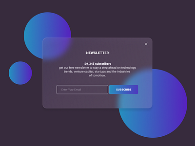 Popup subscription card design dailyui design minimal popup design subscribe form subscription ui uiux ux
