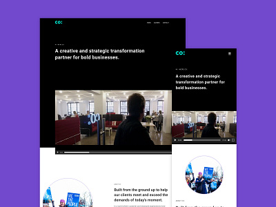 Co: animation clean design ui ux web website website design wordpress