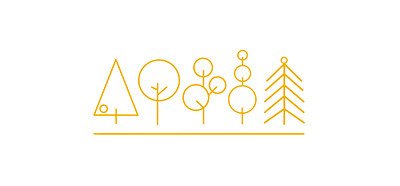 Drzewka (Trees) illustration minimalist tree