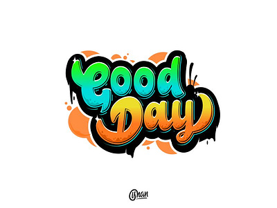 Good Day Lettering Custom calligraphy calligraphy and lettering artist hand drawn illustration lettering lettering logo logo logotype tshirtdesign typography