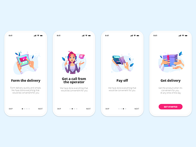 Onboarding - Daily UI 023 023 app daily ui 023 design app onboarding onboarding ui payment pink violet