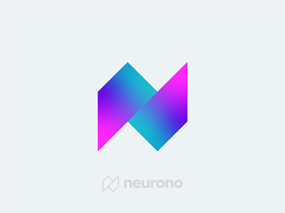 Neurono - Letter N Logo Design brand identity branding gradient logo identity letter logo letter n letter n logo logo logo design logo designer logotype n startup logo tech logo