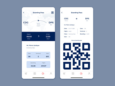 Boarding Pass App 024 airfrance app boarding boarding pass boardingpass dailyui design designer designs interface interfacedesign minimalism plane travel travel app traveling ui uidesign ux