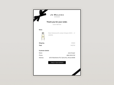 Daily UI :: 017-Email Receipt dailyui design email email design email receipt ui
