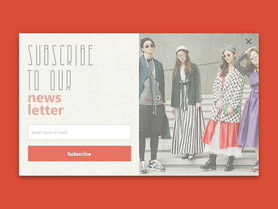 Subscribe - Daily UI 026 026 daily ui 026 email fashion journal news newsletter subscribe yellow