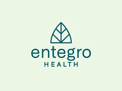 Entegro branding design health icon identity illustration leaf logo medicine natural probiotics vector