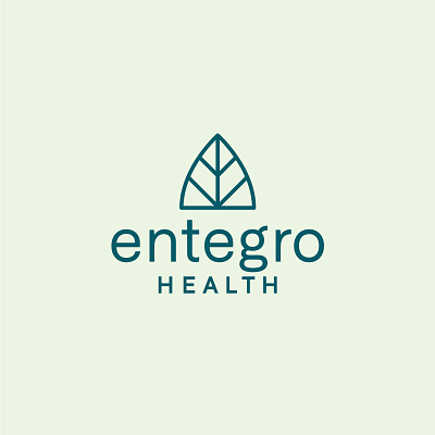 Entegro branding design health icon identity illustration leaf logo medicine natural probiotics vector