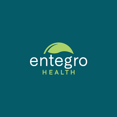 Entegro Before and After branding design health icon identity illustration leaf line logo medicine probiotics rebrand redesign vector