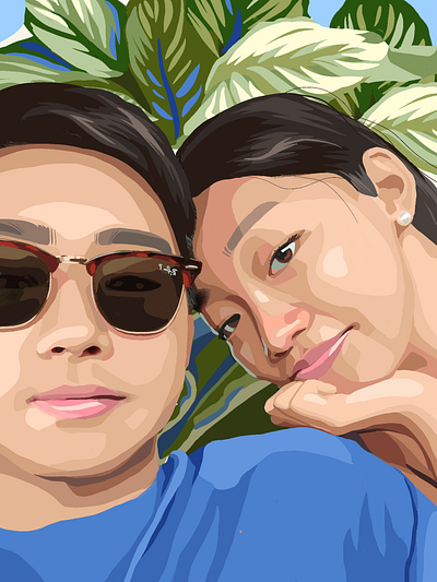 Post Hike boyfriend colorful art eyebrows eyes girl illustration illustration inspiration leaves plants popart portrait procreate procreateillustration raybans realistic selfie skin skintone summer sunglasses