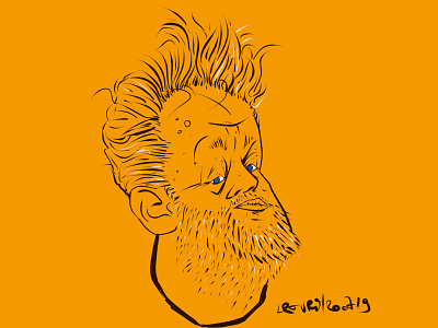 Selfportrait, sketch,07.2020.2/9 character characterdesign coffee coffeesketch faces procreate self portrait selfie