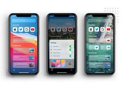 iOS 15 Safari Concept appdesign appdesigner big sur bigsur concept dailyui design flat graphicdesign ios ios app macos mobile mobile app mobile ui modern safari ui uidesign uiux