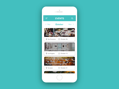 Daily UI 070 Event Listing adobe adobe xd adobexd app app design application dailyui dailyuichallenge design event event app illustration illustrator mobile mobile ui ui user experience user interface ux vector