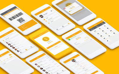 Mobile app UI design on adobe adobe adobe design adobe xd app app design app designer app designers dailyui design fiverr app design fiverr design fiverr designer food ui ux ui design xd xd design yellow yellow app yellow ui