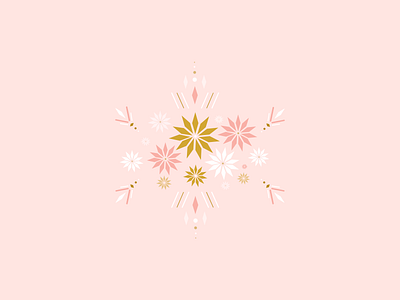 Flowers branding design floral flowers geometric graphic design illustration pattern pink vector visual design