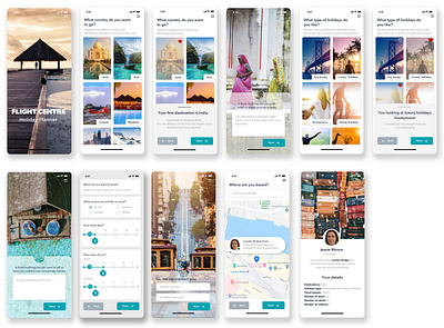 Inspiration Trip Planner App app ui ui ux uidesign ux