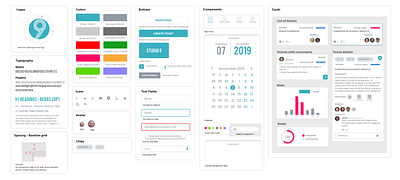 Design System for Studio 9 Ticketing App app ui uidesign