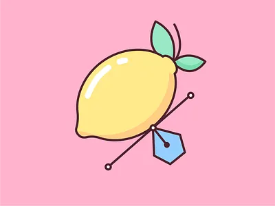 Did someone say lemonade? bright burnt toast colorful colourful exotic fruit fruit cartoon illustration juicy lemon lemonade lemonly lemons pastels pink tropical vector yellow yellow logo yellows