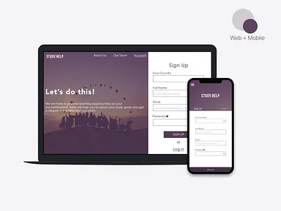 Sign Up app app design design form mobile rebound sign up sign up form signup ux website xd design