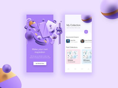 3D App UI Design Concept 3d 3d app ui concept 3d shapes app app ui app ui kit app ui ux figma modern sketch ui ui ux design ui ux designer ux