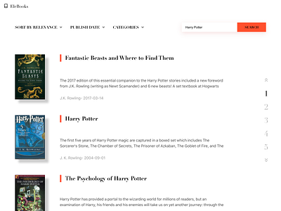 Book Finding Web App ui web design