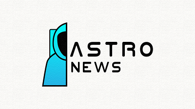 Astro news branding flat logo minimal ui vector