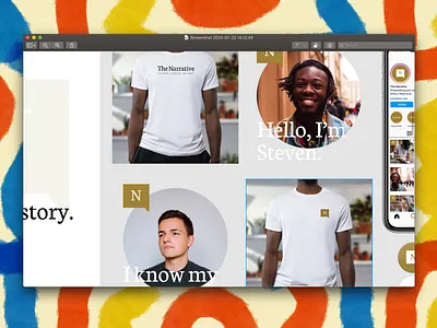 Narrative WIP branding design logo type typography