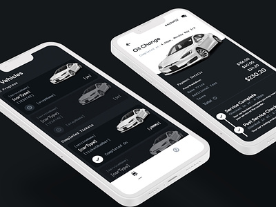 Sample App -- Auto Shop Tracker app app design car app flutterflow iphonex template tracker tracker app ui ux