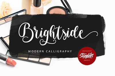 Brightside - Modern Calligraphy Font calligraphy casual elegant feminime handdrawn handlettering handwritten ligature lovely luxury modern script signature stylish whimsical