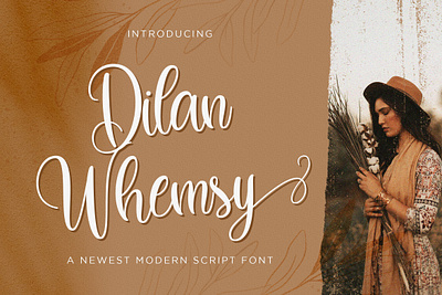 Dilan Whemsy - Modern Script Font calligraphy casual elegant feminime handdrawn handlettering handwritten ligature lovely luxury modern script signature stylish whimsical