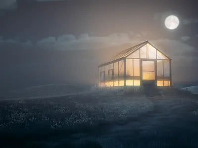 Glow 3d 3d art 3d artist cinema4d landscape landscape illustration octane