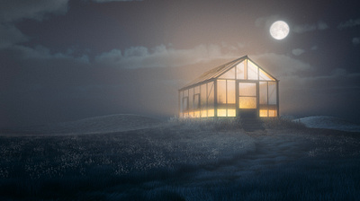 Glow 3d 3d art 3d artist cinema4d landscape landscape illustration octane