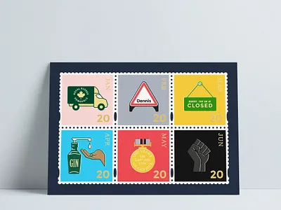 2020 Visions: Postcards 2020 caxtonrhode designs digital goodwithdesign prints stamp