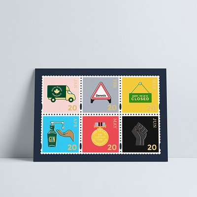 2020 Visions: Postcards 2020 caxtonrhode designs digital goodwithdesign prints stamp